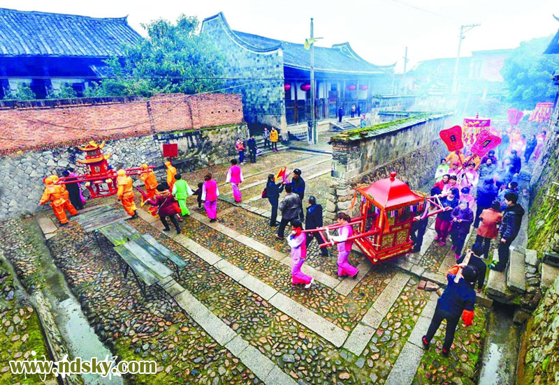 廉村景区，民俗展演 （王志凌 摄）