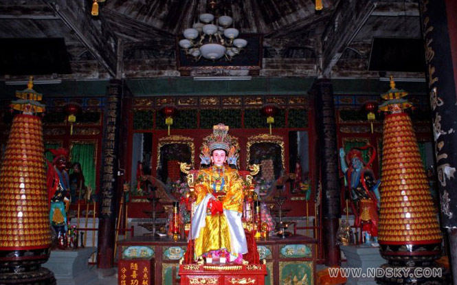 霞浦松山天后行宫 妈祖神像